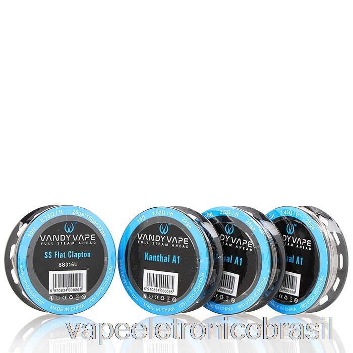 Vape Vaporesso Vandy Vape Bobinas De Fio Especiais Ka1 Fundido Clapton - 24ga * 2 (=) + 32ga - 10 Pés - 1,16 Ohm